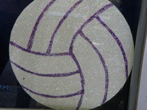 B team baes very own sparkly volleyball