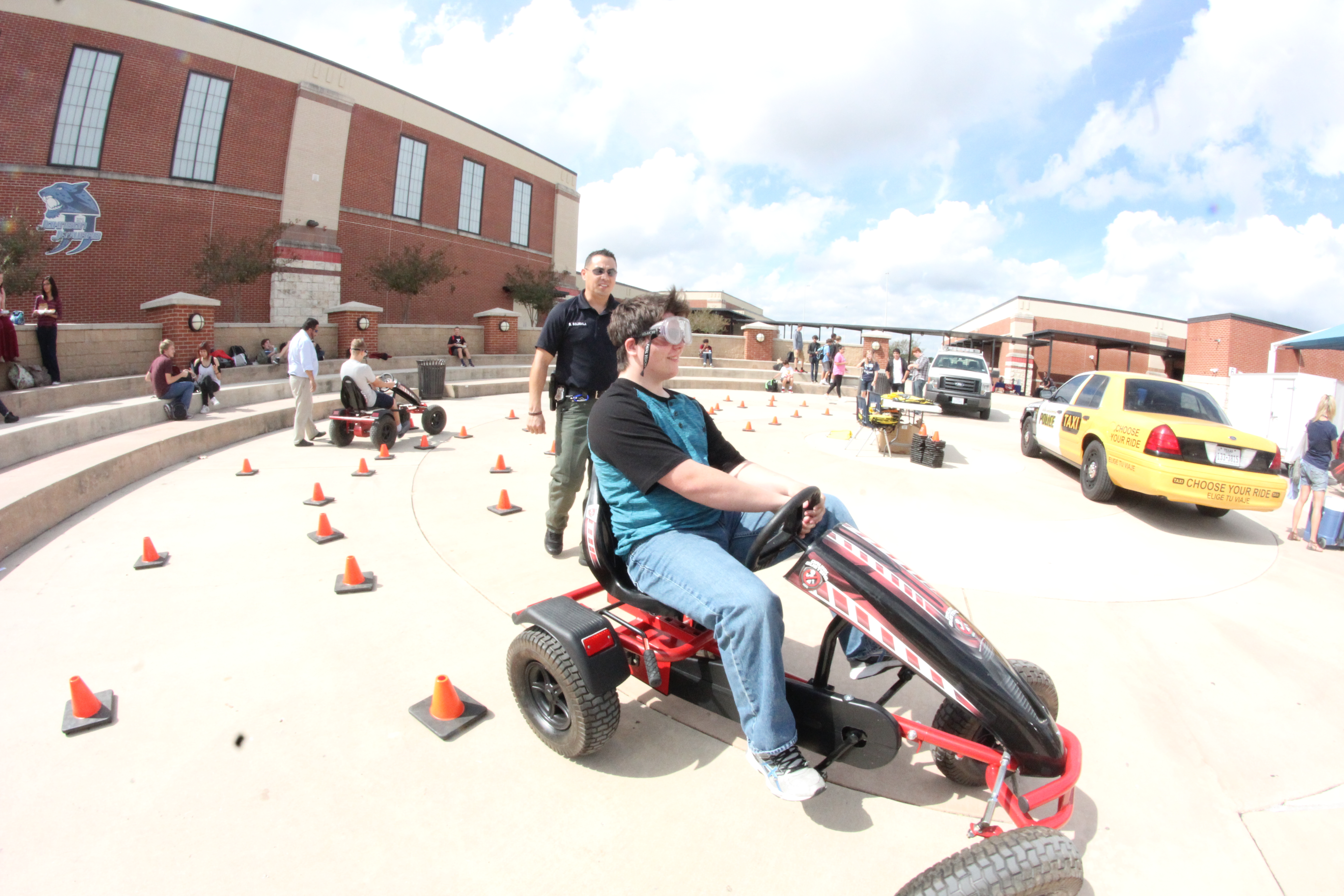 Safe Driving event on campus