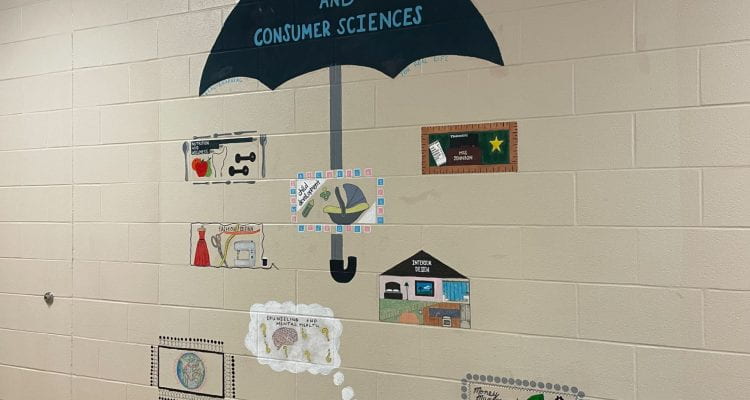 family consumer science umbrella in the hallway