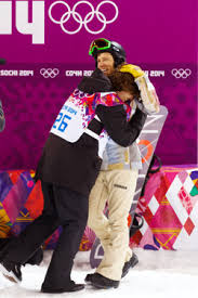 Shaun White congragulates Gold medal winner Photo by sports.yahoo.com