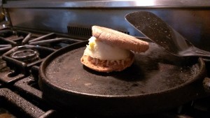 A comal is perfect for one sandwich at a time, but you can make many sandwiches at once on a griddle.