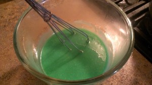 Keep in mind that the color will lighten when you add the whipped cream.