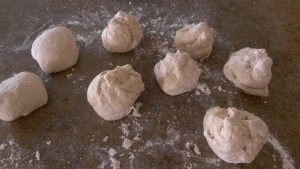 Don’t knead the individual pieces; over kneading would lead to less fluffy pretzels.