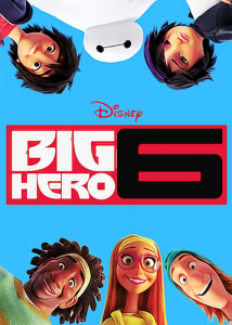 Big Hero 6 poster with all of the main protagonists.  Photo by urban moms.ca