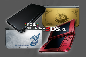 All of the New 3DS XL models released in the U.S. Photo by pop geeks.net