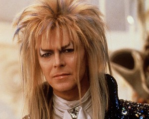 David Bowie starring in the 1986 movie "Labyrinth". 