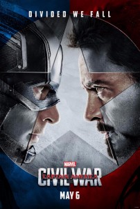 Movie Poster for Captain America Civil War. Photo by www.shockya.com
