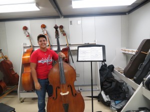 Senior Sandy Echevarria is in the final days of preparation for solo and ensemble. The contest will be held on Saturday at Johnson High School. 