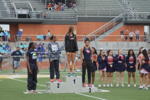 Sophomore Ayleen Carrizales will represent the girls track team at area for long jump. 